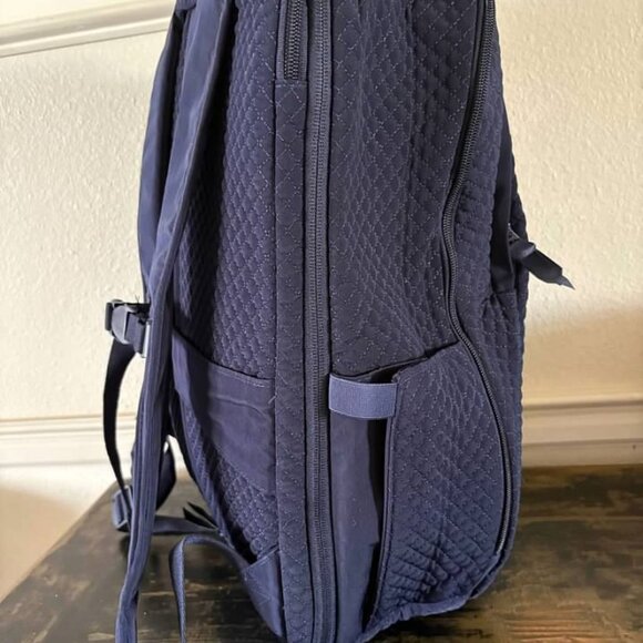 Vera Bradley Large Travel Backpack in microfiber Navy -NWT